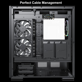 Кутия за компютър Montech SKY TWO, Mid-tower Case, TG, 4x120mm ARGB Fans, Black