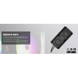 Охладител за процесор Montech AIR COOLER 210, CPU Cooler, 210W TDP, ARGB, Black