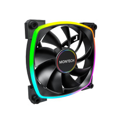 Вентилатор Montech AX140 PWM, Fan 140mm, ARGB, Black