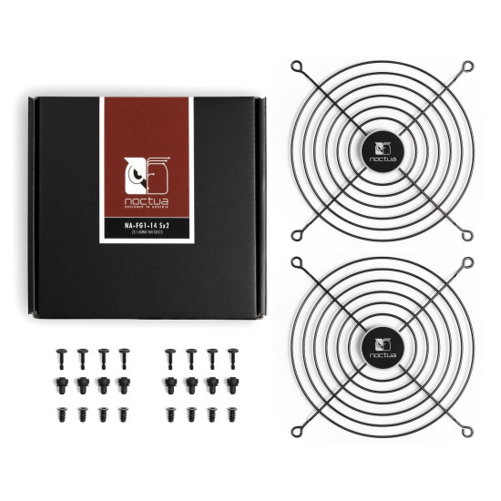 Комплект решетки за вентилатори Noctua Fan Grill Metal - 140mm 2pcs pack - NA-FG1-14 Sx2