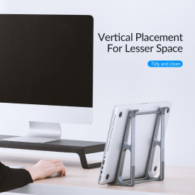 Поставка за лаптоп Orico Laptop Stand - Aluminum, Grey, up to 17.4" - MA15-GY