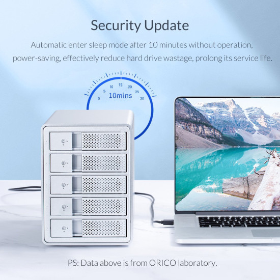 Докинг станция Orico Storage - HDD Dock - 4 BAY with RAID, Aluminium - 9548RU3