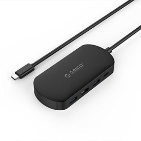 USB хъб Orico USB 3.1 Type C HUB 4 port - 1 x TYPE C, 3 x USB3.0 - HC1-BK-PRO