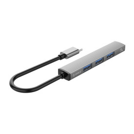 USB хъб Orico USB3.0/2.0 HUB 4 port - Type-C input - AH-13-GY