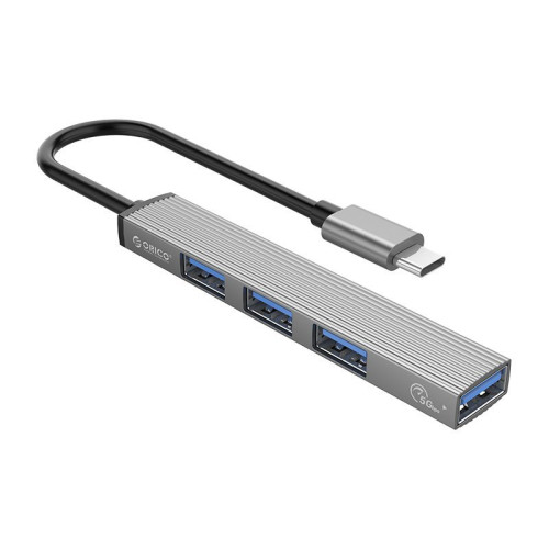 USB хъб Orico USB3.0/2.0 HUB 4 port - Type-C input - AH-13-GY