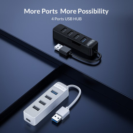 USB хъб Orico USB3.0/2.0 HUB 4 ports - TWU32-4A