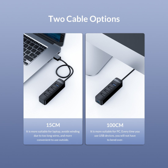 USB хъб Orico USB3.0/2.0 HUB 4 ports - TWU32-4A