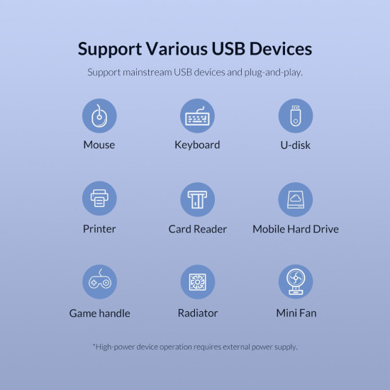 USB хъб Orico USB3.0/2.0 HUB 4 ports - TWU32-4A