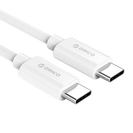 USB кабел Orico Type-C to Type-C - 3A, white, 1m - BCU-10