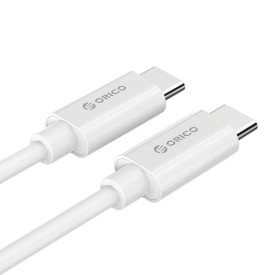USB кабел Orico Type-C to Type-C - 3A, white, 1m - BCU-10