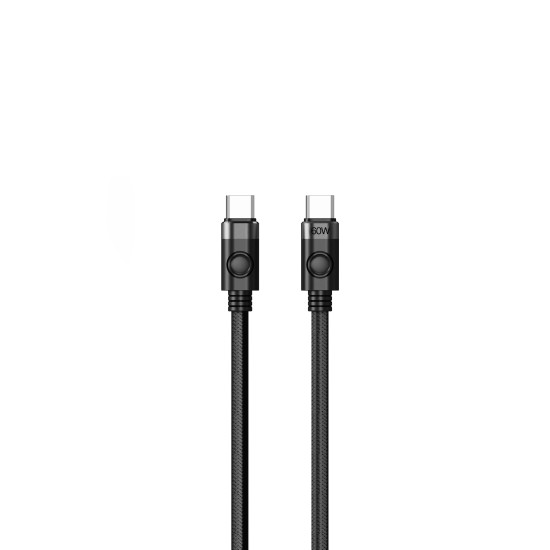USB кабел Orico USB C-to-C PD 60W Charging 1.0m Black - CDX-60CC-BK