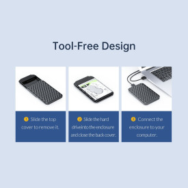 Външна кутия за диск Orico Storage - Case - 2.5 inch USB3.0 - 2520U3-BK-EP