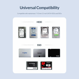 Външна кутия за диск Orico Storage - Case - 2.5 inch USB3.0 - 2520U3-BK-EP