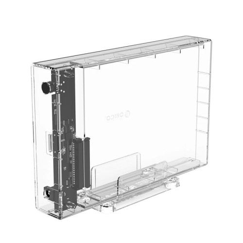 Кутия за диск Orico Storage - Case - 3.5 inch USB3.0 transparent, Vertical - 3159U3