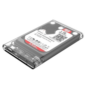 Външна кутия за диск Orico Storage - Case - 2.5 inch 10Gbps Type-C Transparent - 2139C3-G2-CR-EP