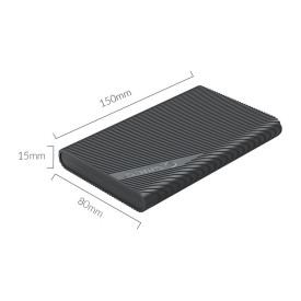Външна кутия за диск Orico Storage - Case - 2.5 inch TYPE C Black - 2521C3-BK