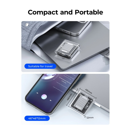 Външна кутия за диск Orico Storage - Case - M.2 2230 NVMe - TC20-M2-10G-GY-BP - 10Gbps, Gray