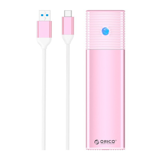 Външна кутия за диск Orico Storage - Case - M.2 NGFF SATA M/B key Pink - PWM2