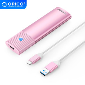 Външна кутия за диск Orico Storage - Case - M.2 NGFF SATA M/B key Pink - PWM2