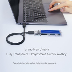 Външна кутия за диск Orico Storage - Case - M.2 NVMe M key - USB3.1 Type-C - TCM2-C3-BK