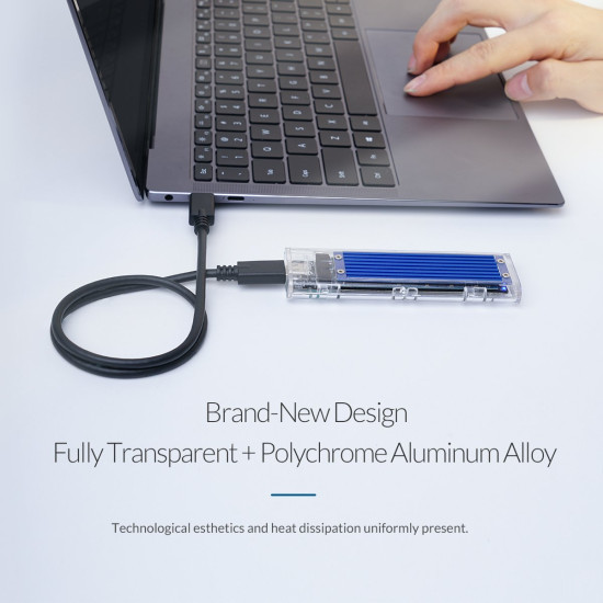 Външна кутия за диск Orico Storage - Case - M.2 NVMe M key - USB3.1 Type-C - TCM2-C3-BK