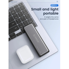 Външна кутия за диск Orico Storage - Case - M.2 NVMe/SATA M/B key - USB3.1 Type-C Gen.2 10Gbps - DDNV-C3-G2-BK-BP