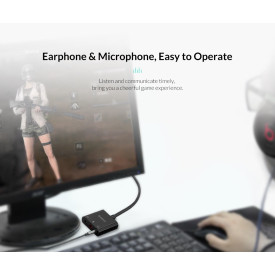 Външна звукова карта Orico USB Sound card - Headphones, Mic, 4 PIN headset, Black - SKT3-BK