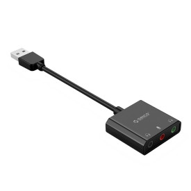 Външна звукова карта Orico USB Sound card - Headphones, Mic, 4 PIN headset, Black - SKT3-BK