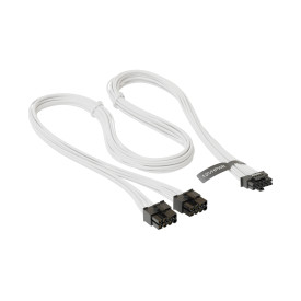 Модулен кабел Seasonic Modding Cable 600W White - PCIe 5.0 12VHPWR - SS-2X8P-12VHPWR-600
