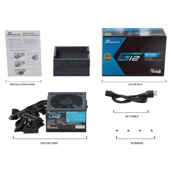 Захранване Seasonic PSU 550W Gold - G12 GC-550