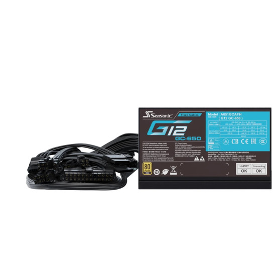 Захранване Seasonic PSU 650W Gold - G12 GC-650 V2 - SSP-650RT2
