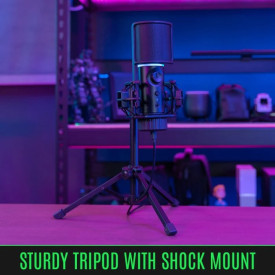 Микрофон Streamplify Streaming Microphone With Tripod RGB - MIC TRIPOD - SPMC-MZ1C127.11