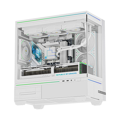 Кутия за компютър Thermalright Case mATX - TL-M10 White - 4 x 120 mm ARGB included, USB-C