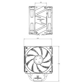 Охладител за процесор Thermalright Burst Assassin 120 EVO DARK, 120mm, Black