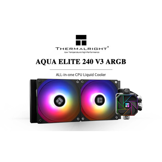 Водно охлаждане Thermalright Water Cooling Aqua Elite 240 Black A-RGB V3 - LGA1851/LGA1700/AM5