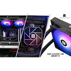 Водно охлаждане Thermalright Water Cooling Aqua Elite 240 Black A-RGB V3 - LGA1851/LGA1700/AM5