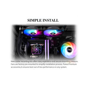 Водно охлаждане Thermalright Water Cooling Aqua Elite 240 Black A-RGB V3 - LGA1851/LGA1700/AM5