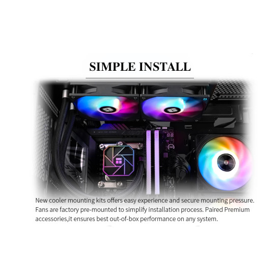 Водно охлаждане Thermalright Water Cooling Aqua Elite 240 Black A-RGB V3 - LGA1851/LGA1700/AM5