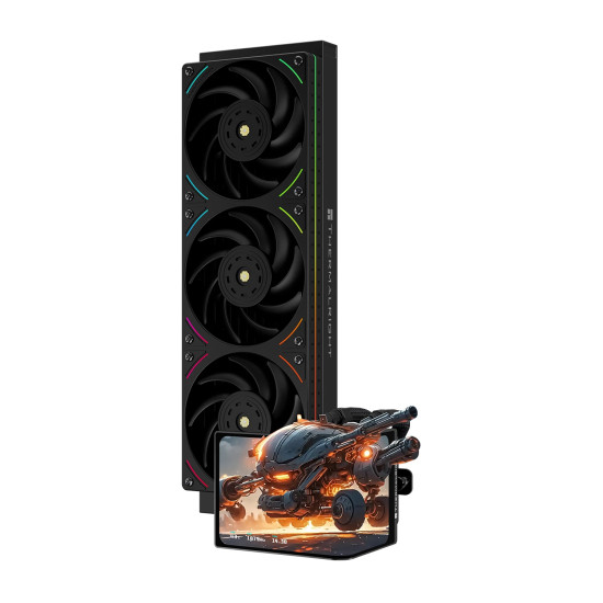 Водно охлаждане Thermalright Water Cooling Levita Vision 360 UB ARGB Black - 6.67 inch Curve AMOLED Display
