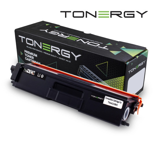 Tonergy съвместима Тонер Касета Compatible Toner Cartridge BROTHER TN423BK Black, High Capacity 6.5k