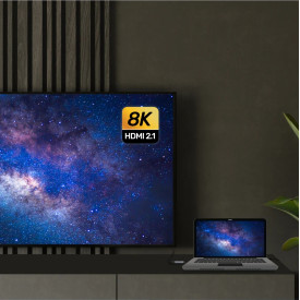 Адаптер Unitek USB-C M / HDMI 2.1 F - 8K, 120Hz, Aluminium - V1416B