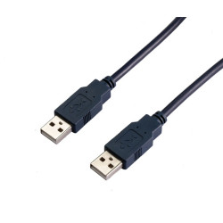 USB кабел VCom USB 2.0 AM / AM Black - CU203-B-2m