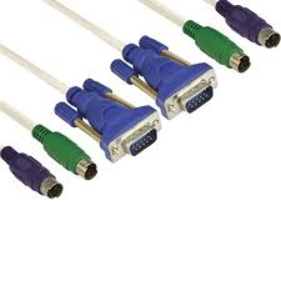 KVM кабелен комплект VCom KVM switch set - CK501A-3m