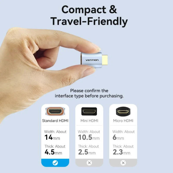 Адаптер Vention HDMI M / HDMI F - AIVH0