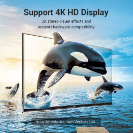 Адаптер Vention HDMI Vertical Flat 270 Degree M/F - AIQB0