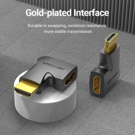 Адаптер Vention HDMI Vertical Flat 270 Degree M/F - AIQB0