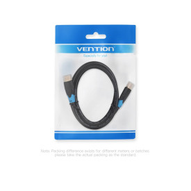 HDMI кабел Vention HDMI v2.0 M / M 4K/60Hz Gold - 0.75M Black - AACBE