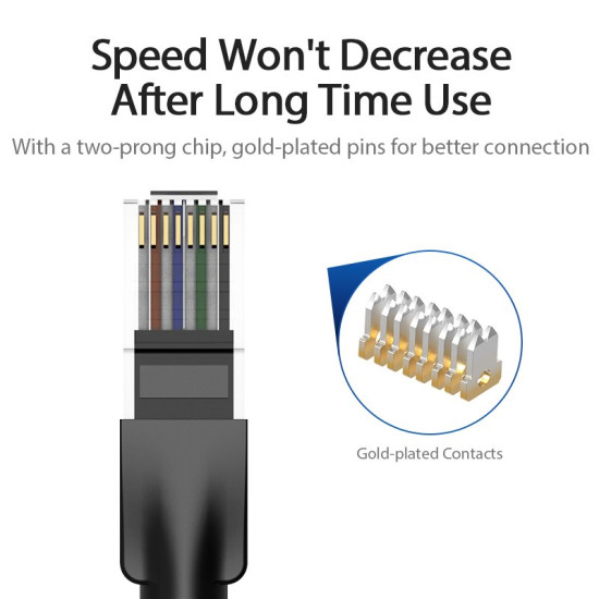 Мрежови кабел Vention LAN UTP Cat.6 Patch Cable - 1M Black - IBEBF