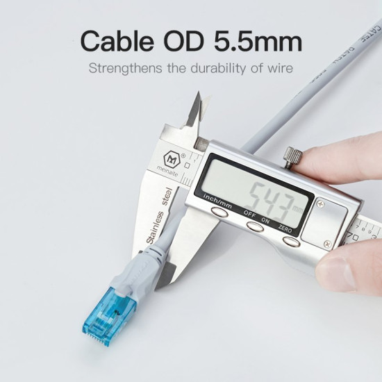 Мрежови кабел Vention LAN UTP Cat5e Patch Cable - 0.75M Blue - VAP-A10-S075