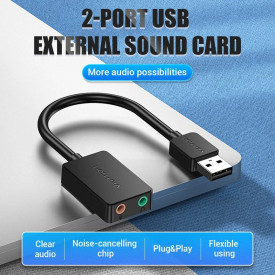 Външна звукова карта Vention USB Sound card - CDYB0